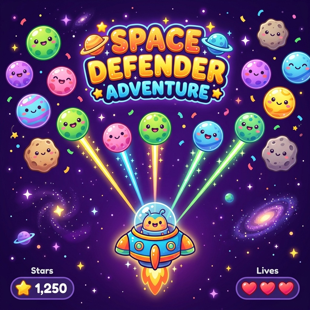 Space defender adventure game